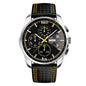Leather quartz watch