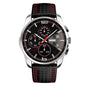 Leather quartz watch