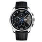 Leather quartz watch