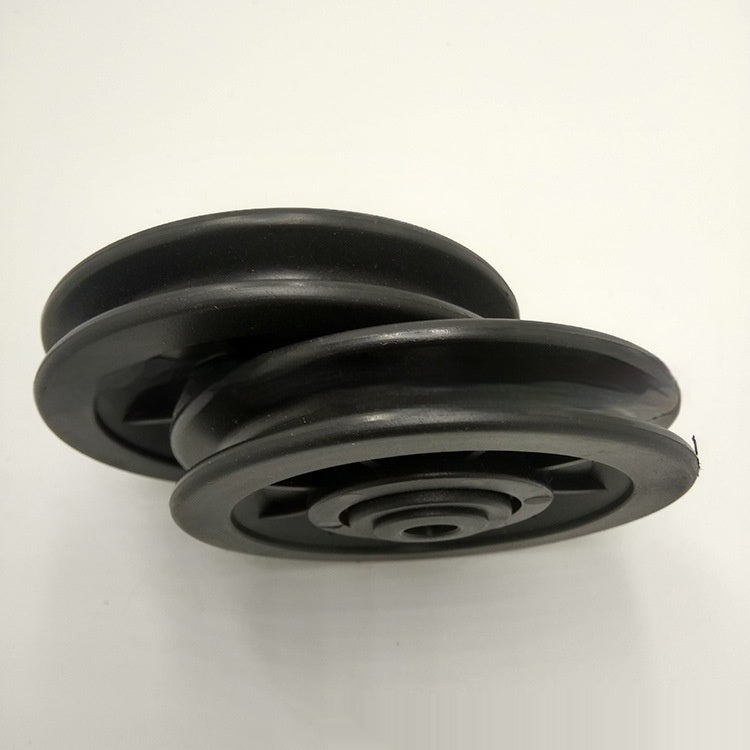 Accessoire plastique pour équipement de fitness, poulie modèle 95 noire.