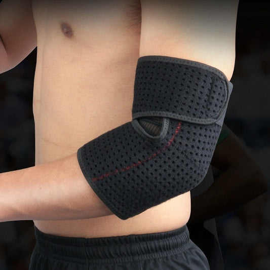 Protection de coude noir ajustable pour basketball en plein air, en tissu OK et néoprène, équipement de sport extérieur
